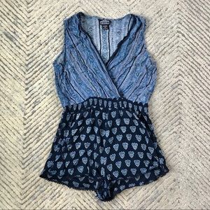 Mixed Pattern Printed Romper
